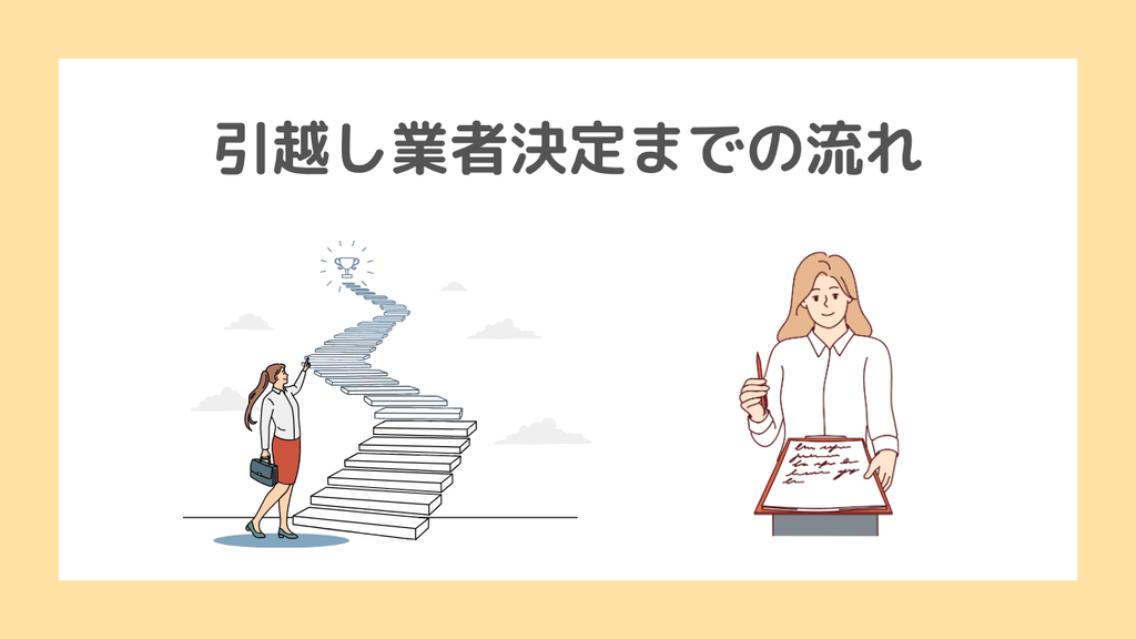 一括見積もりから引越し業者決定までの流れ