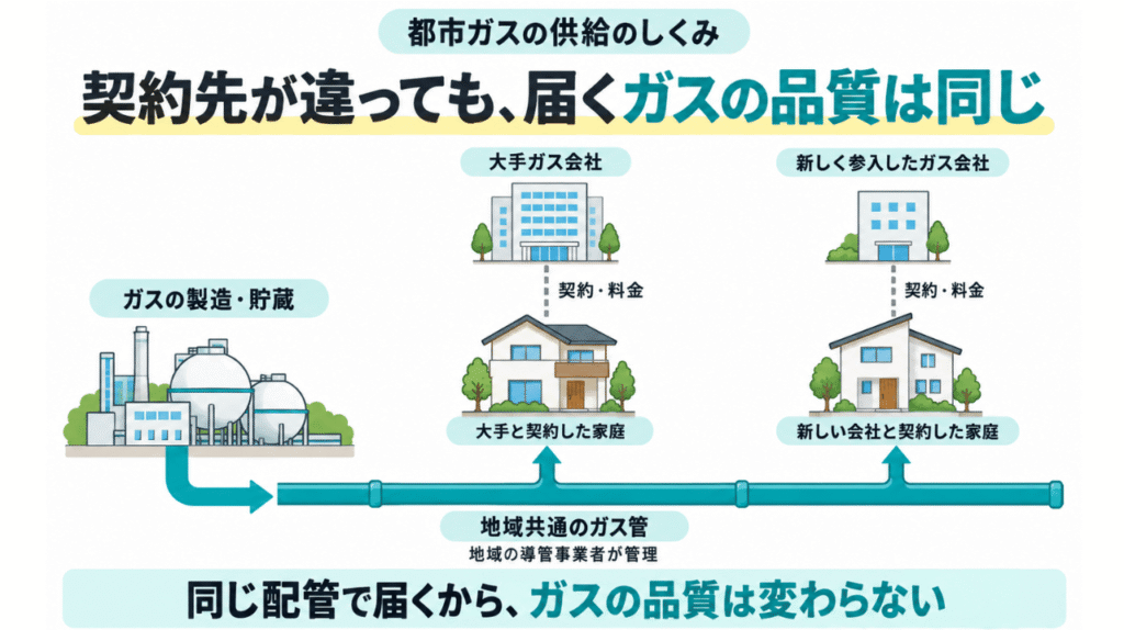 都市ガスの供給の仕組み